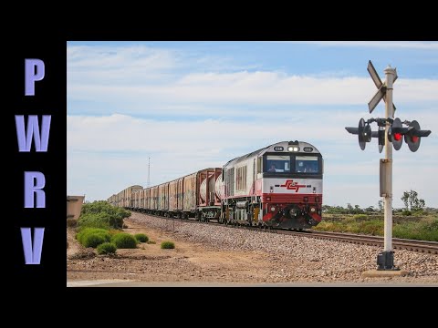 Australian Railways - SCT Double Stack Freight Train @ Port Germein, South Australia w/CSR 006