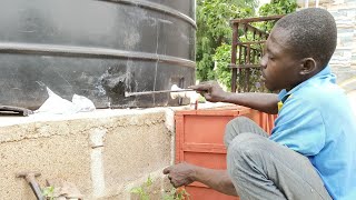 How to fix Leakage/Plastic water storage tank/Poly tank/Self Sufficient life