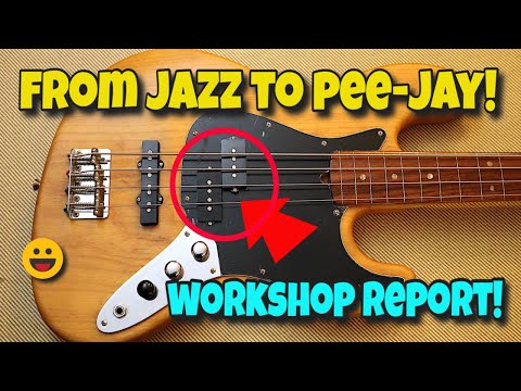 How to Turn a Jazz Bass into a PJ Bass - Custom Scratchplate & Pickup Upgrade | The Pimpmeister