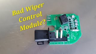 How to replace the wiper control module on a 1998 S10 Blazer