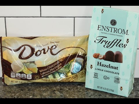 Dove White Chocolate & Lemon Meringue and Enstrom Hazelnut in Milk Chocolate Review