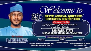 Download lagu Sanarwar Bude Gasar Karatun Alkur'ani Mai Girma ta Jahar Zamfara Karo 29 - 1447AH. 2025 mp3