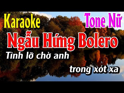 Ngẫu Hứng Bolero Karaoke Tone Nữ karaoke Lâm Organ - Beat Mới