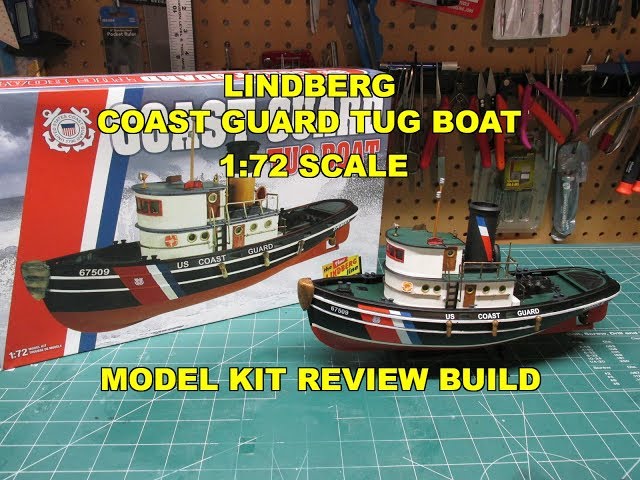 LINDBERG COAST GUARD TUG BOAT 1:72 MODEL KIT REVIEW BUILD HL228