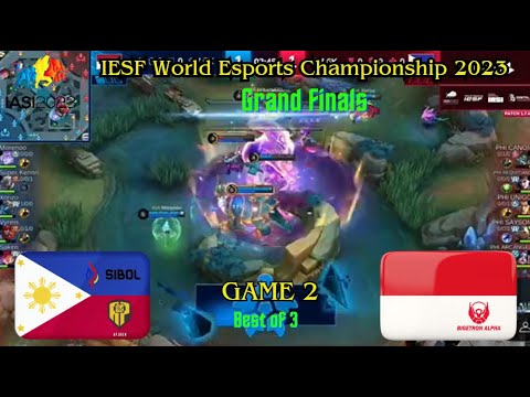 PHILIPPINES (Sibol AP Bren) vs INDONESIA (Bigetron Alpha BTR) Game 2 | MLBB IESF 2023 Grand Finals