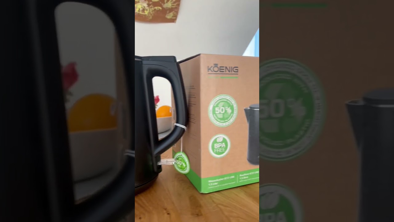 Koenig Wasserkocher Eco Line 1.5 l, Schwarz