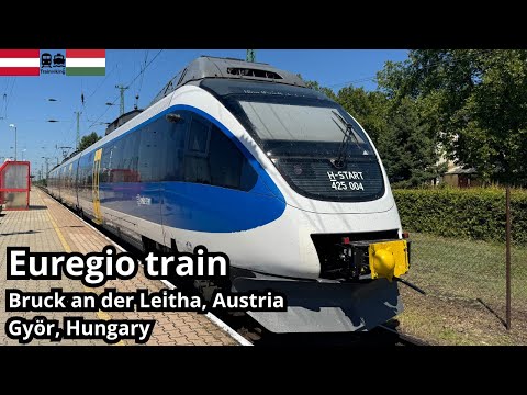 Regional train along an important international railway corridor between Austria and Hungary