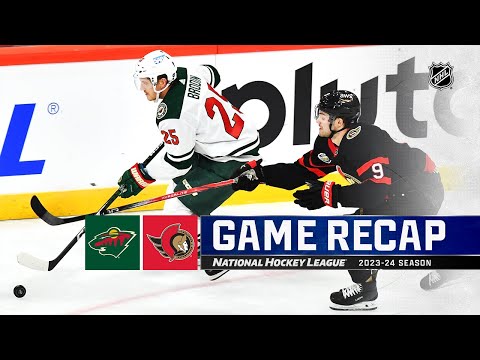 Global Series Sweden | Wild vs. Senators | NHL Highlights 2023