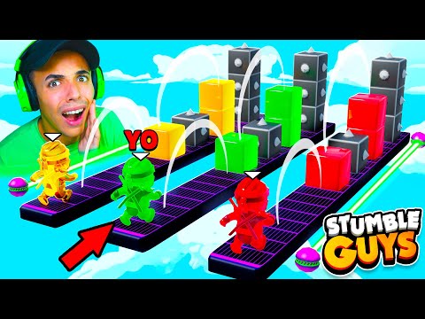 JUGADORES vs 1 BLOQUE en BLOCK DASH!! 😨 *100% imposible*