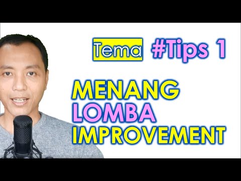 Menang Lomba Improvement - Memilih Tema #Tips 1