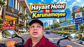 Kolkata City Ride 🛵 | Hayaat Hotel to Karunamoyee Road Journey