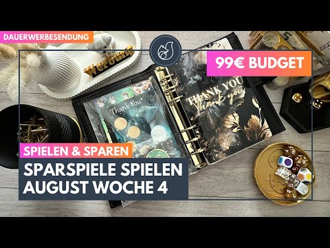 99€ Budget AUGUST Woche 4 - Sparen für Notgroschen, Geschenke, Auto & Shopping #budgeting #sparen 