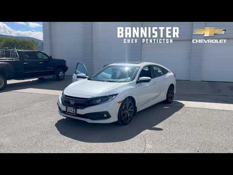 2021 Honda Civic Sedan Sport CVT Sedan for sale at Bannister Chevrolet Penticton in Penticton, BC