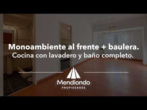 Monoambiente al frente (30m2) con Baulera en San José