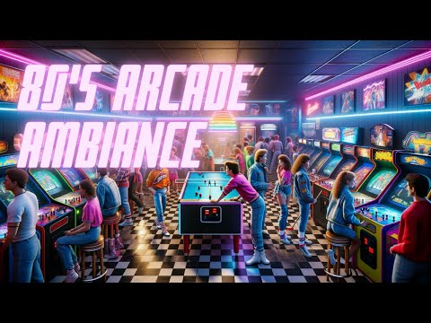 RETRO ARCADE SOUNDS | 2 Hours of Ultimate 80's Ambiance 🕹️🌌👾
