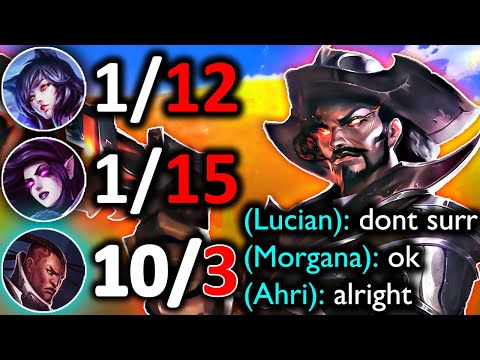 PERFECT LUCIAN... WITH HORRIBLE TEAM