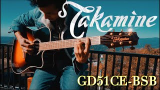 Video thumbnail for Takamine GD51CE BSB Dreadnought Cutaway Acoustic Guitar Soundtest by The Slyyd Show