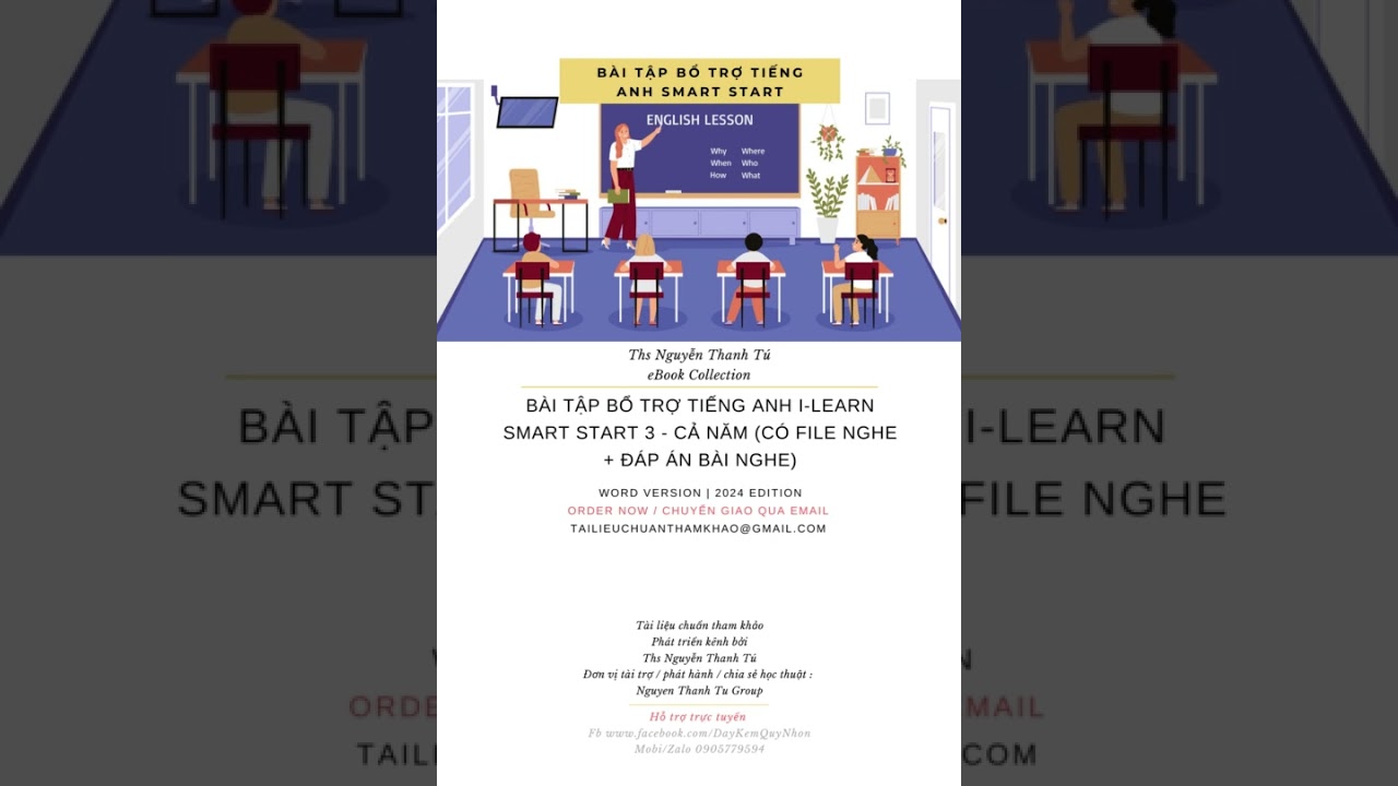 BÀI TẬP BỔ TRỢ ﻿TIẾNG ANH I-LEARN SMART START 3 - CẢ NĂM (CÓ FILE NGHE + ĐÁP ÁN BÀI NGHE)