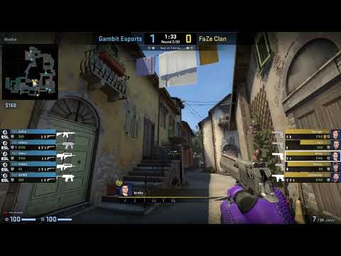 CS:GO POV Demo FaZe broky (24/8) vs Gambit (de_inferno)