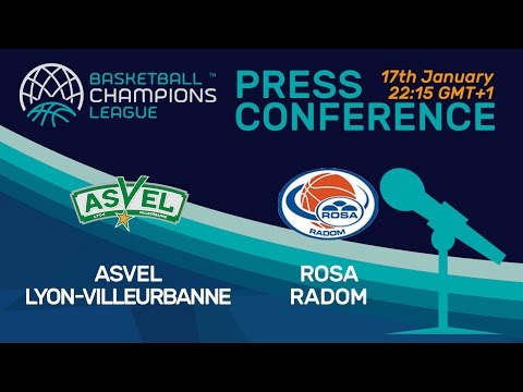 ASVEL Lyon-Villeurbanne v Rosa Radom - Press Conference - Basketball Champions League