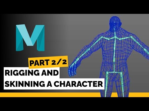 Maya Tutorial - Rigging and Skinning a Character | Part 2/2: IK Controls and Weight Painting