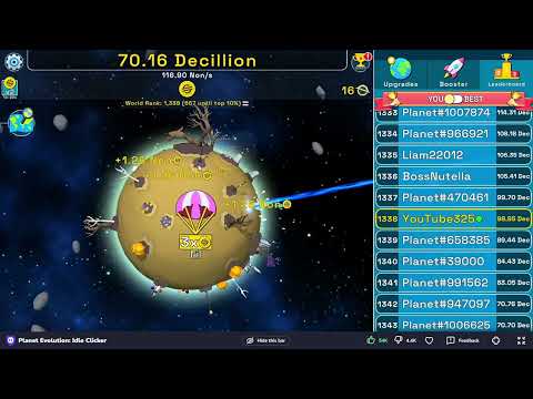 Playing Planet Evolution: Idle Clicker! - Day 6 - YouTube