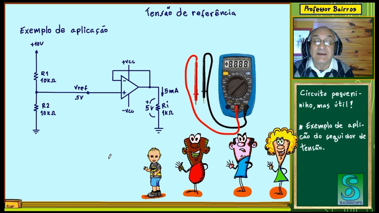 CIRCUITO PEQUENININHO, MAS ÚTIL: Exemplo de aplicação do seguidor de tensão