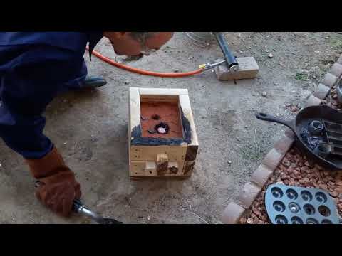 Casting a copper skull