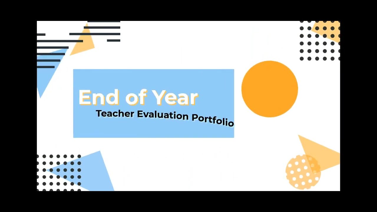 Teacher Evaluation Portfolio Tutorial