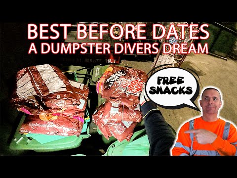 CRAZY FOOD FINDS DUMPSTER DIVING AT UK RETAIL PARKS, (I LOVE BEST BEFORE DATES)
