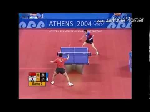 Table Tennis Olympic 2004 Wang Hao vs Ryu Seung Min highlights