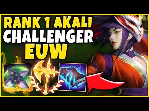 CHALLENGER RANK 1 EUW "LIDER" NEW AKALI BUILD (WHAT EVEN IS THIS?!?) - League of Legends