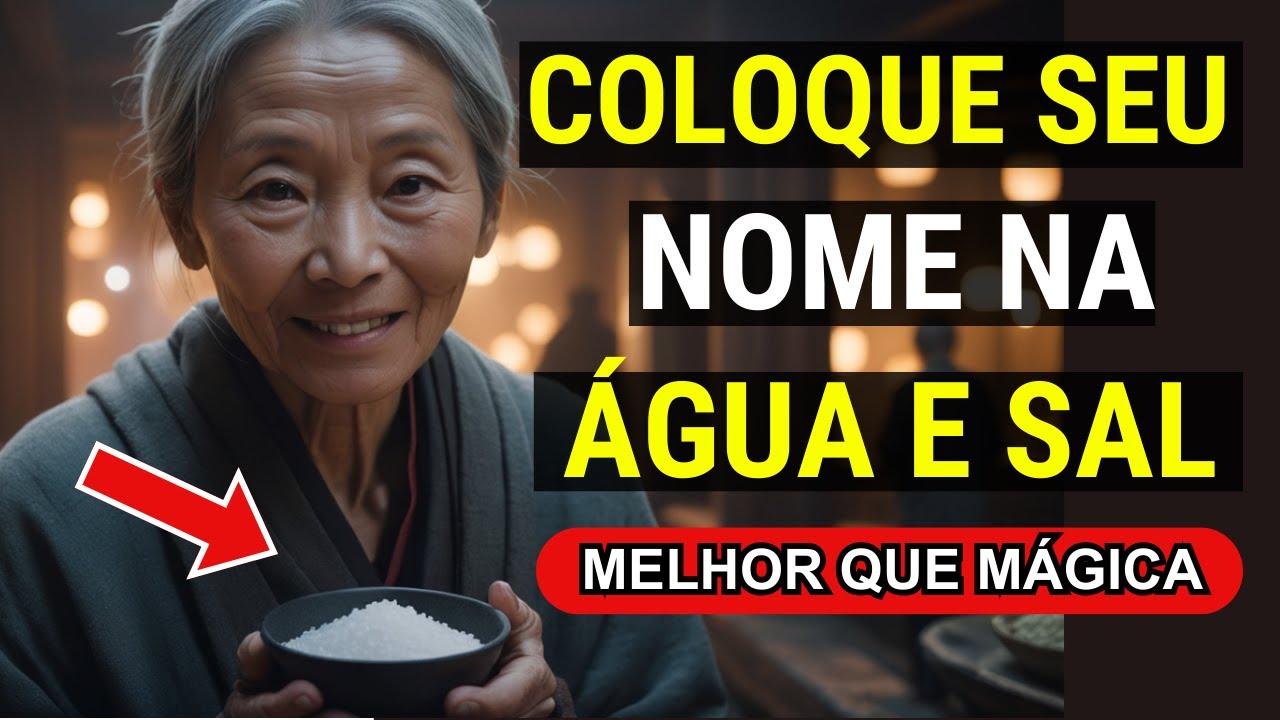 PARECE MÁGICA! Coloque seu Nome na ÁGUA E SAL e Atraia o que desejar | Ensinamentos Budistas