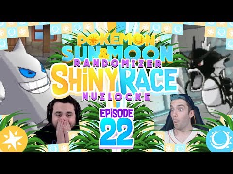 BLACK GYARADOS! SO MANY DEATHS Pokemon Sun and Moon Randomizer Shiny Race Nuzlocke w/ MandJTV! Ep 22