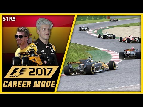 SURPRISING MYSELF!!! F1 2017 CAREER MODE PART 5 l SPAIN!!