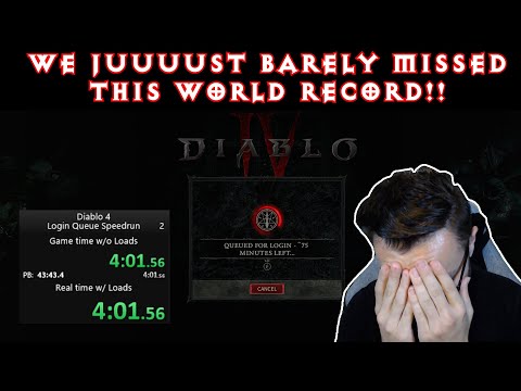 Can ANYONE Beat This Diablo 4 Wait Queue Speedrun?!? /s