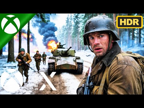 BATTLE OF THE BULGE (Xbox Series X) The Worst Christmas Ever - WWII [No HUD - 60FPS] Call of Duty