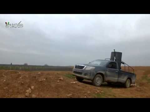 استهداف قوات النظام برشاش دوشكا من قبل لواء أصحاب اليمين في مطار كويرس العسكري في محافظة حلب