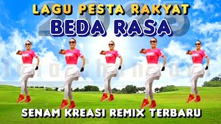 Download lagu BEDA RASA - CLUMZTYLE REMIX | SENAM KREASI | JOGET ASIK | TIKTOK VIRAL | CHOREO Irna Chendani mp3