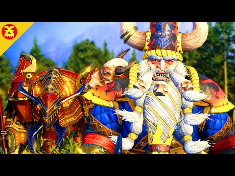 HIGH ELVES vs CHAOS DWARFS - TotalWar Warhammer cinematic battle