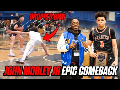 John Mobley Jr. Makes Epic Comeback In Wasatch Academy Vs Huntington Prep At Quincy Shootout!
