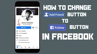 How to Change Add Friend Button to Follow Button in Facebook Step By Step
