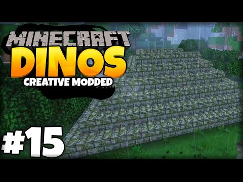 BUILD TEMPLES IN THE RAIN | Minecraft Dinosaurs (Part 15)