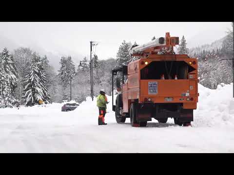 01-18-2020 - Skykomish-Stevens Pass, WA - Damaging Lower Elev. Snowfall - 6'+ at Stevens in One Week