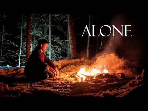 3 Days Winter Camping Alone with a tarp