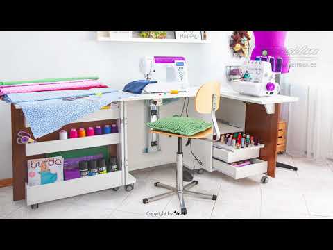 Kokkupandav õmbleja töölaud Texi Sesame Duo T/W