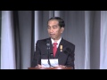 Oct. 26, 2015 - President Jokowi Delivers Speech at Gala Hosted by USINDO, US Chamber, and USABC