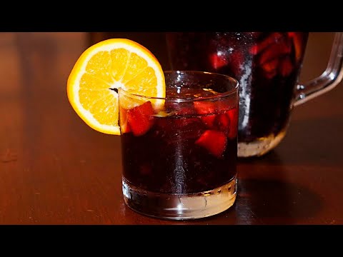 Cómo hacer sangría con vino tinto