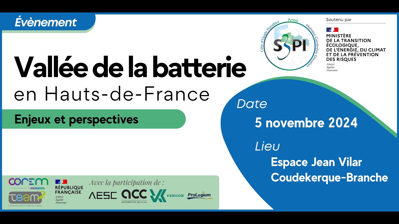 Vallée de la batterie en hauts de France Enjeux & perspectives Introduction