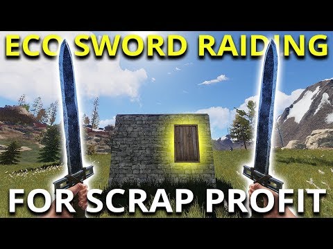 SWORD ECO RAIDING FOR SCRAP PROFIT! - Rust Solo Survival Gameplay